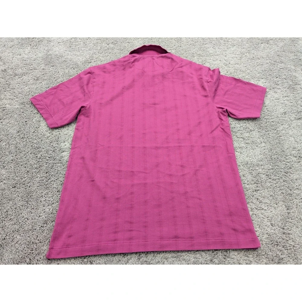 Tiger Woods‎ Collection Polo Shirt Mens Large Dri-Fit Pink Short Sleeve Casual